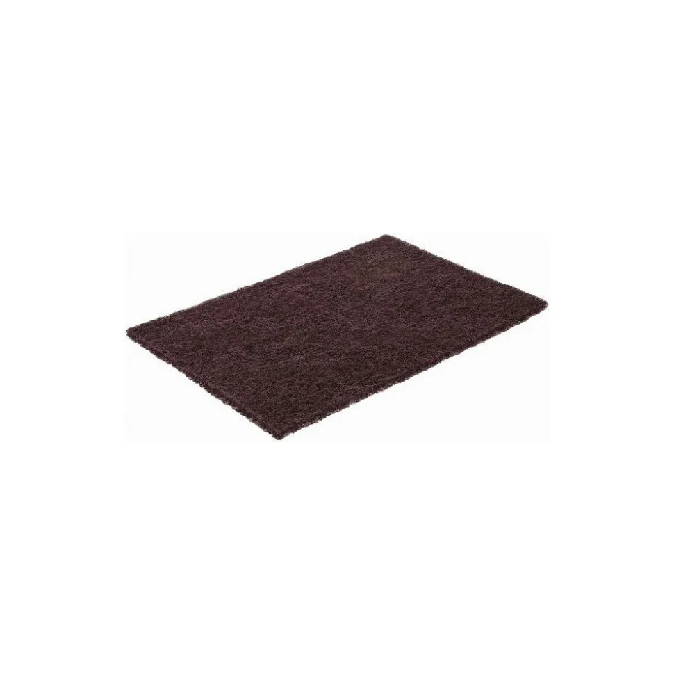 Hand Sanding Pad: Non-Woven, Aluminum Oxide, Super Fine Grade, Maroon