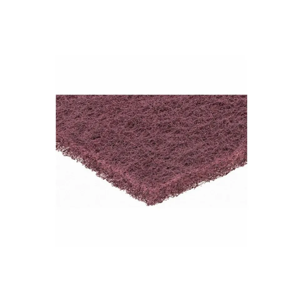 Hand Sanding Pad: Non-Woven, Aluminum Oxide, Very Fine Grade, Maroon