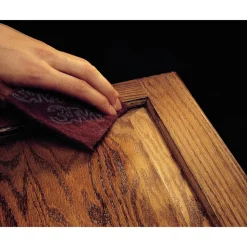 Hand Sanding Pad: Non-Woven, Aluminum Oxide, Very Fine Grade, Maroon