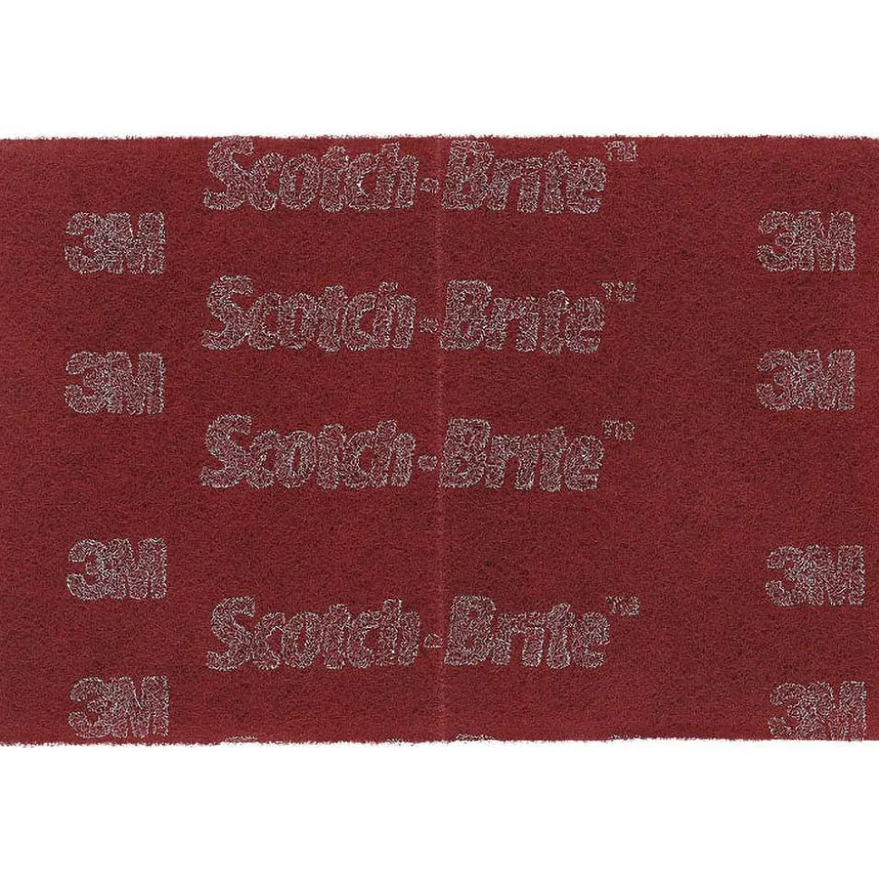 Hand Sanding Pad: Non-Woven, Aluminum Oxide, Very Fine Grade, Maroon