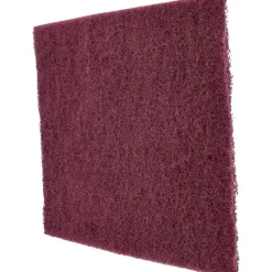 Hand Sanding Pad: Non-Woven, Aluminum Oxide, Super Fine Grade, Maroon