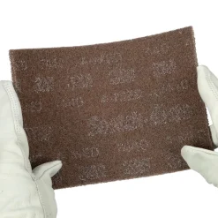 Hand Sanding Pad: Non-Woven, Aluminum Oxide, Coarse Grade, Tan