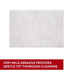 Hand Sanding Pad: Non-Woven, Non-Abrasive Nepheline Syenite, Super Fine Grade, White