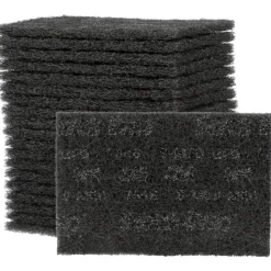 Hand Sanding Pad: Non-Woven, Silicon Carbide, Medium Grade, Gray