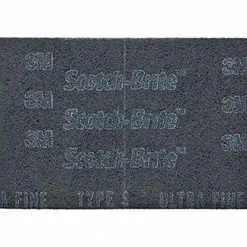 Hand Sanding Pad: Non-Woven, Silicon Carbide, Super Fine Grade, Gray