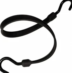 Heavy-Duty Bungee Strap Tie Down: Overmolded Nylon Hook, Non-Load Rated