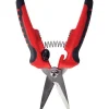 Heavy-Duty Scissors: 8" OAL, 1/4" LOC, Carbon Steel Blades