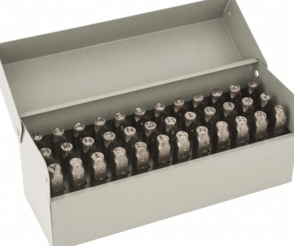 Heavy-Duty Stamp Set: 1/4" Character, 36 pc