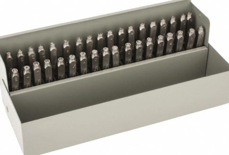 Heavy-Duty Stamp Set: 1/8" Character, 36 pc