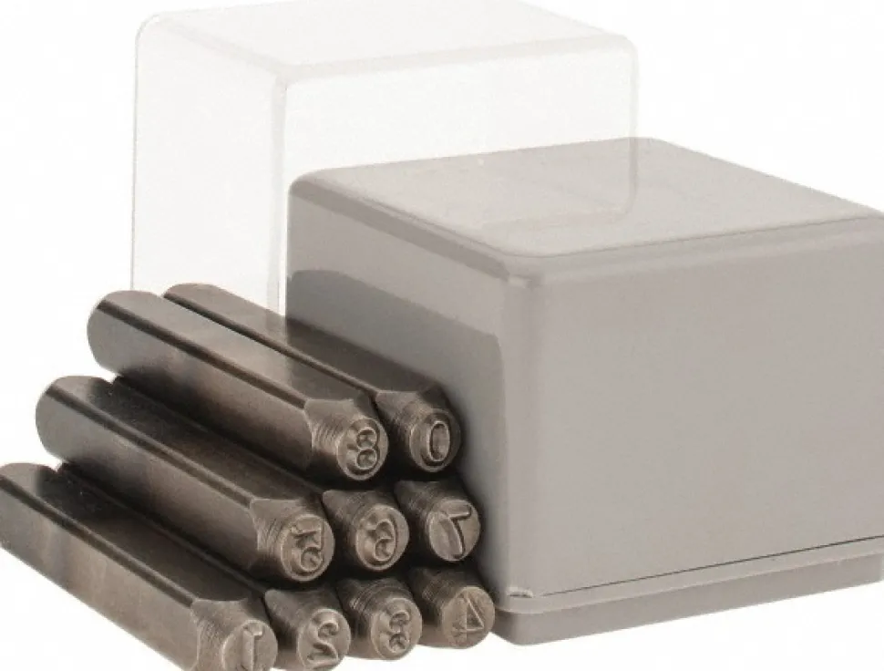 Heavy-Duty Stamp Set: 3/16" Character, 9 pc