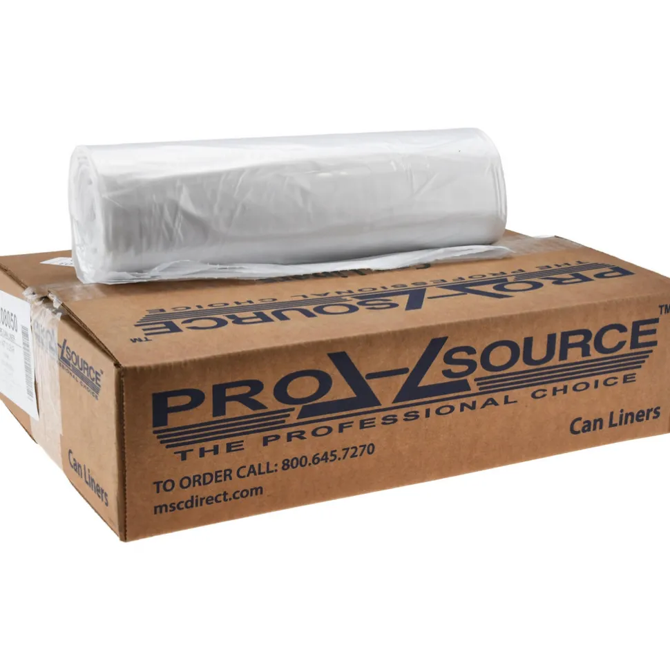 Heavy Duty Trash Bags: 56.000 gal, 1.1 mil, Pack of 100