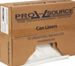 Heavy Duty Trash Bags: 60.000 gal, 1.1 mil, Pack of 100