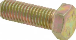 Hex Head Cap Screw: 1/2-13, 1-1/2" Length Under Head, Grade 8 Steel, Yellow Zinc Dichromate Finish