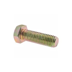 Hex Head Cap Screw: 5/8-11, 2" Length Under Head, Grade 8 Steel, Yellow Zinc Dichromate Finish