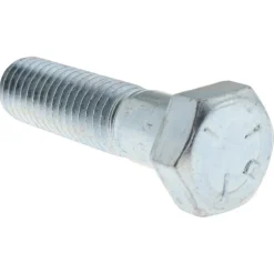 Hex Head Cap Screw: 1/2-13, 2" Length Under Head, Grade 5 Steel, Zinc Finish