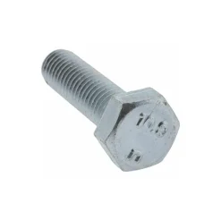 Hex Head Cap Screw: M8x1.25, 30.00 mm Length Under Head, Grade 10.9 Steel, Zinc Finish