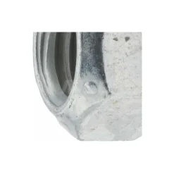 Hex Lock Nut: Distorted Thread Lock, 5/8-11, Grade C Steel, Zinc & Waxed Finish