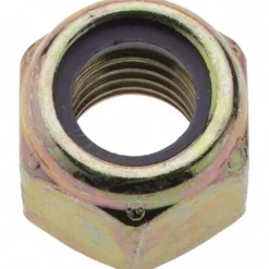 Hex Lock Nut: Insert Lock, Nylon Insert, 1/2-13, Grade 8 Steel, Yellow Zinc Dichromate Finish