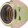 Hex Lock Nut: Insert Lock, Nylon Insert, 7/16-14, Grade 8 Steel, Yellow Zinc Dichromate Finish