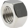 Hex Nut: 3/4-10, Grade 18-8 Stainless Steel, Bright/Uncoated Finish