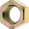 Hex Nut: 3/4-10, Grade 8 Steel, Yellow Zinc Dichromate Finish