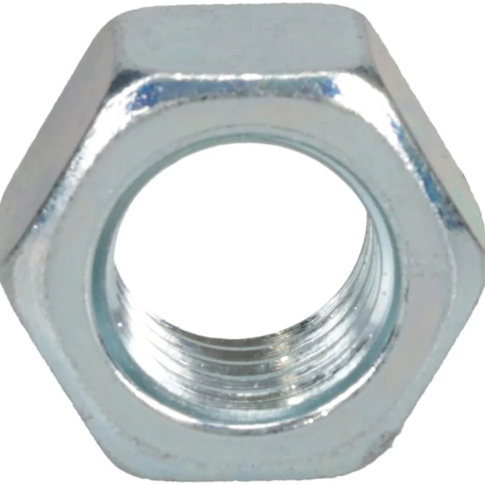 Hex Nut: 3/4-10, Grade 5 Steel, Zinc Finish