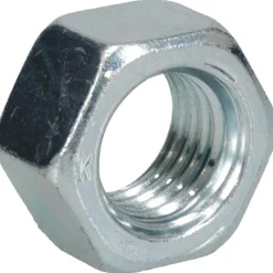 Hex Nut: 3/4-10, Grade 5 Steel, Zinc Finish