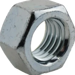 Hex Nut: 5/8-11, Grade 5 Steel, Zinc Finish