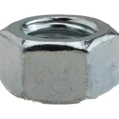 Hex Nut: 5/8-11, Grade 5 Steel, Zinc Finish