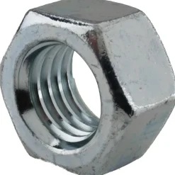 Hex Nut: 5/8-11, Grade 5 Steel, Zinc Finish