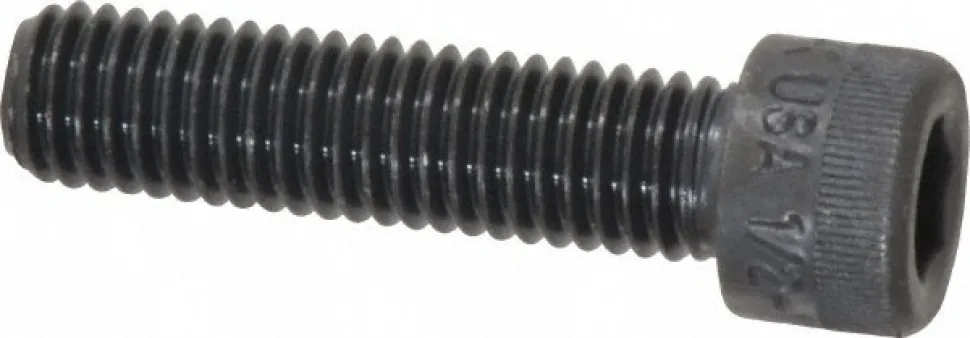 Hex Socket Cap Screw: 1/2-13, 2" Length Under Head, Alloy Steel, Black Oxide Finish