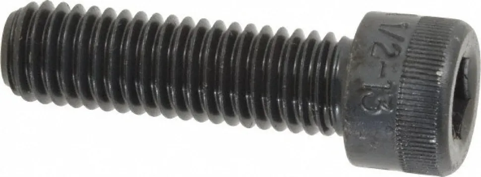 Hex Socket Cap Screw: 1/2-13, 1-3/4" Length Under Head, Alloy Steel, Black Oxide Finish