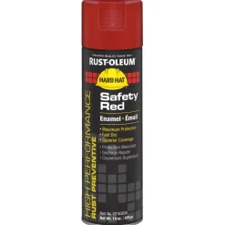 High Performance V2100 Enamel Spray Paint, Safety Red, Gloss, 15 oz