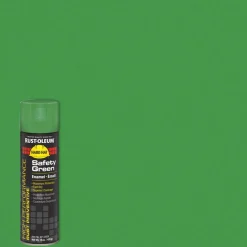 High Performance V2100 Enamel Spray Paint, Safety Green, Gloss, 15 oz