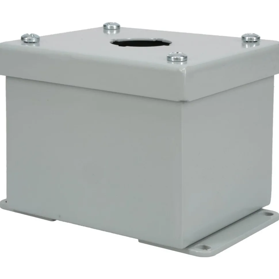 1 Hole, 1.203" Hole Dia, Steel Pushbutton Switch Enclosure