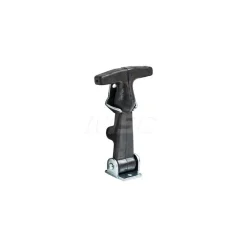 Hood Door Latch: 4" OAL, 2.38" OAW, 1/2" OAH, Rubber, Plain Finish