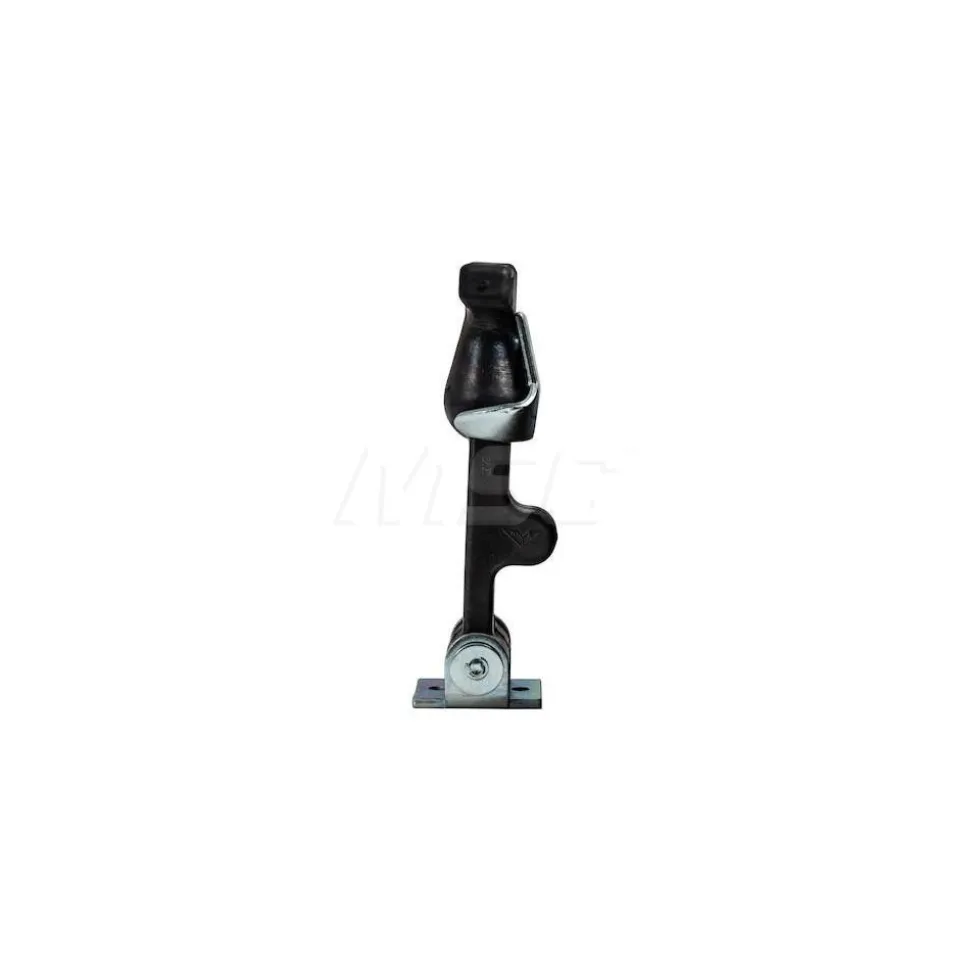 Hood Door Latch: 4" OAL, 2.38" OAW, 1/2" OAH, Rubber, Plain Finish
