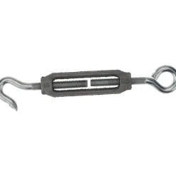112 (Hook) & 96 (Eye) Lb Load Limit, 5/16" Thread Dia, 2-9/16" Take Up, Aluminum Hook & Eye Turnbuckle