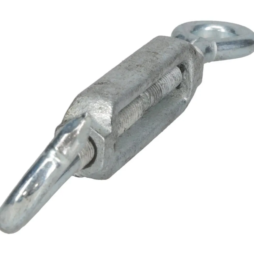 112 (Hook) & 96 (Eye) Lb Load Limit, 5/16" Thread Dia, 2-9/16" Take Up, Malleable Iron Hook & Eye Turnbuckle