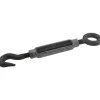 3,200 (Hook) & 7,200 (Eye) Lb Load Limit, 7/8" Thread Dia, 6" Take Up, Steel Hook & Eye Turnbuckle