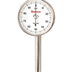 Horizontal Dial Test Indicator: 0.2000" Max, 0-100 Dial Reading