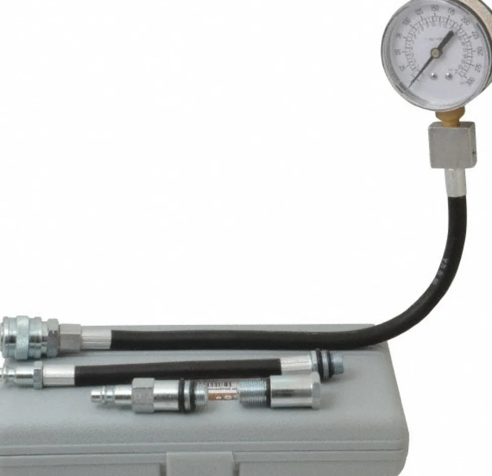 12" Hose Length, 0 to 300 psi, Mechanical Automotive Compression Tester