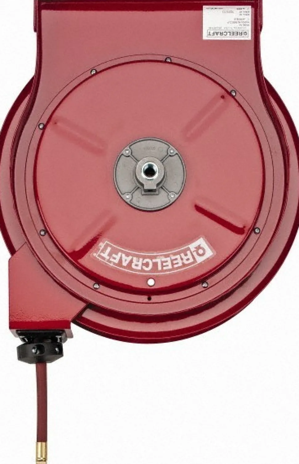 Hose Reel with Hose: 3/8" ID Hose x 50', Spring Retractable