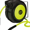 Hose Reel with Hose: 3/8" ID Hose x 50', Spring Retractable