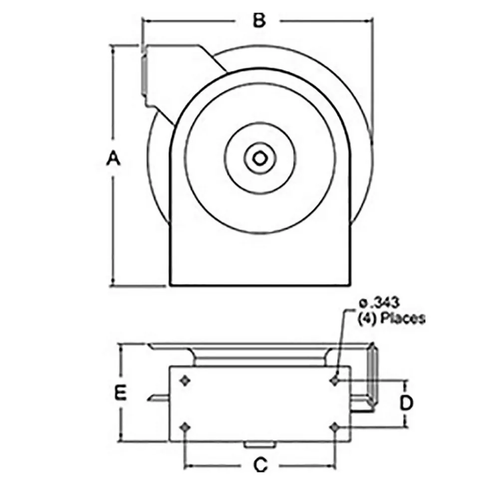 Hose Reel with Hose: 3/8" ID Hose x 25', Spring Retractable