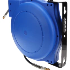 Hose Reel with Hose: 1/4" ID Hose x 33', Spring Retractable