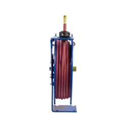 Hose Reel with Hose: 3/8" ID Hose x 50', Spring Retractable