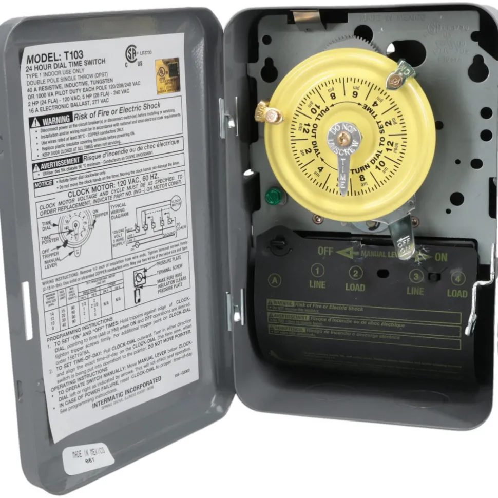 24 hr Indoor Analog Electromechanical Timer Switch