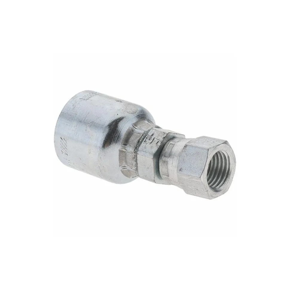 Hydraulic Hose Female JIC 37 deg Swivel Fitting: 0.2500" Hose ID, Hose Size 4, 1/4" Thread