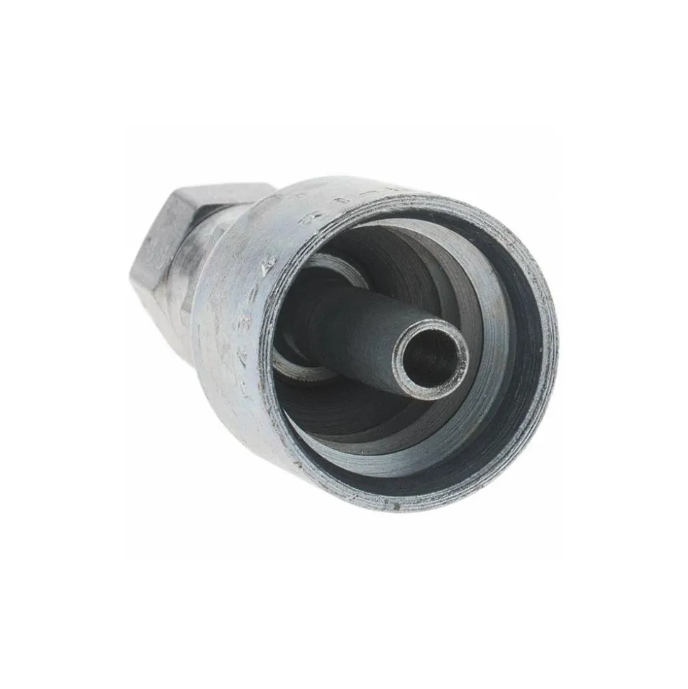 Hydraulic Hose Female JIC 37 deg Swivel Fitting: 0.2500" Hose ID, Hose Size 4, 1/4" Thread